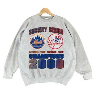 grey 2000 World Series Subway Series New York Yankees Mets unisex shirt sweat